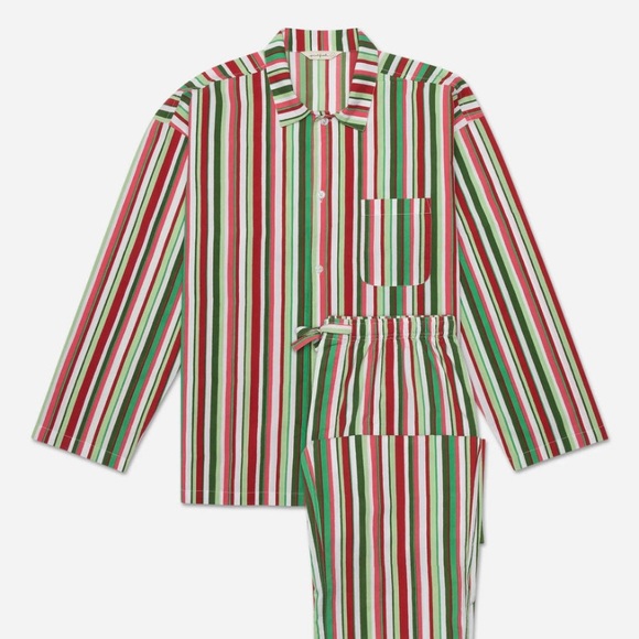 NWT Printfresh Women’s Candy Cane Stripe Long Sleep Set Christmas Size M Pjs - Picture 11 of 11